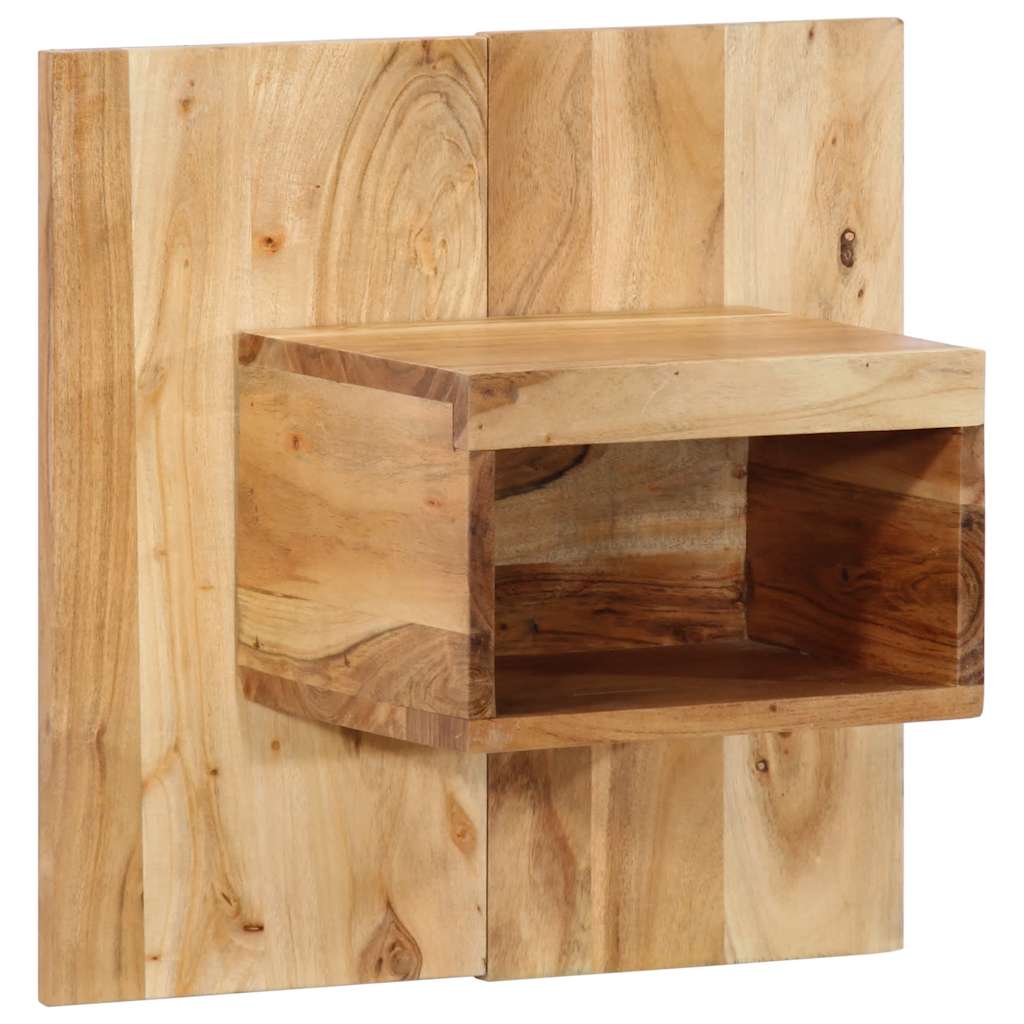 Comodino 50x27x50 cm in Legno Massello di Acacia - homemem39