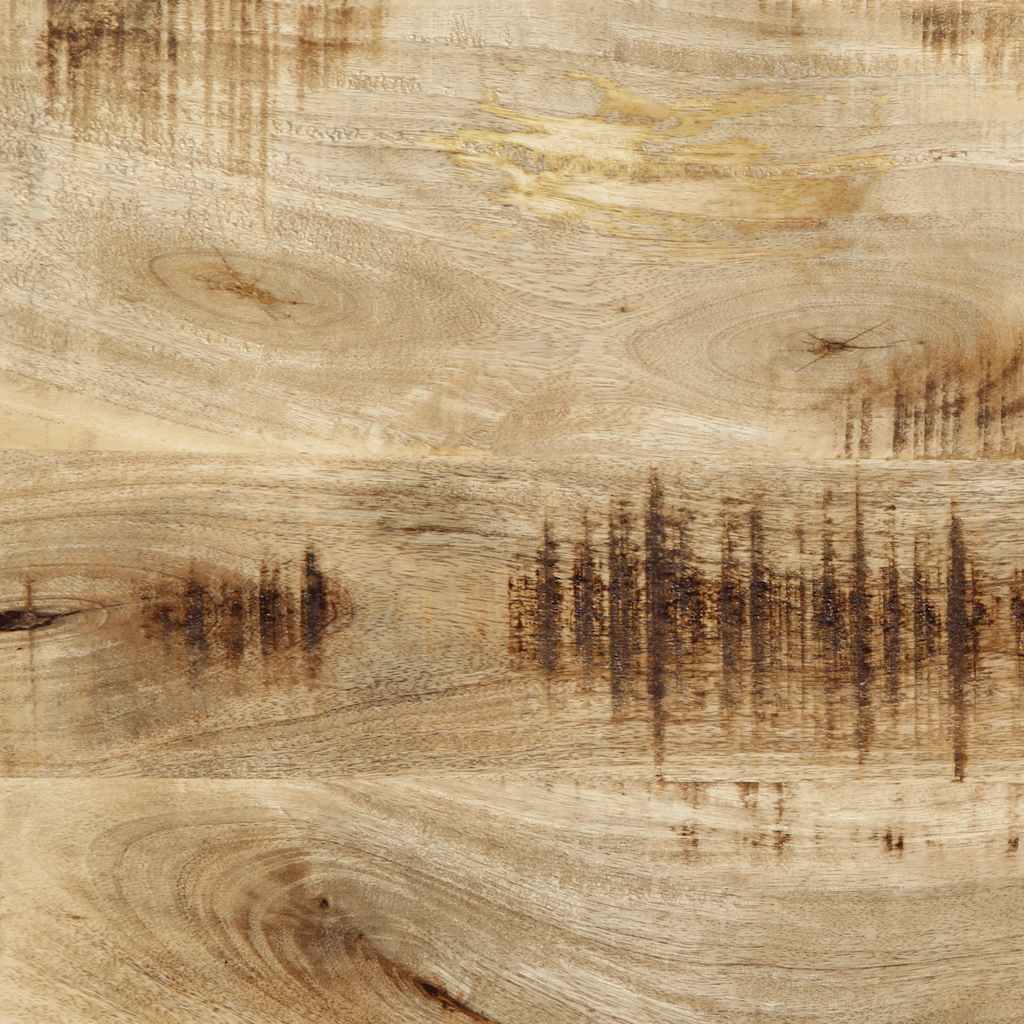 Testiera 160 cm in Legno Massello di Mango e Ferro - homemem39