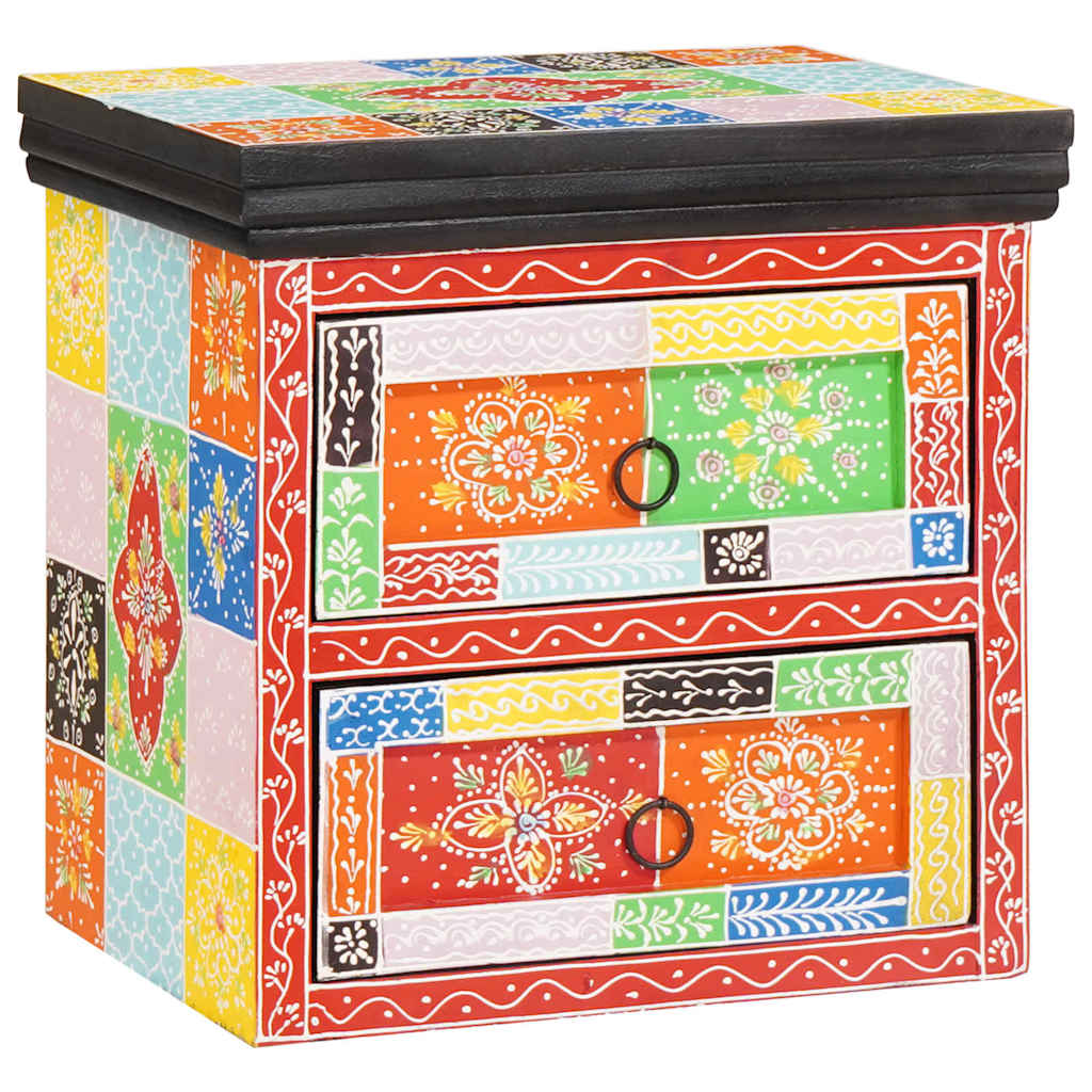 Armadio da Notte con cassetto Multicolore 40 x 30 x 40 cm