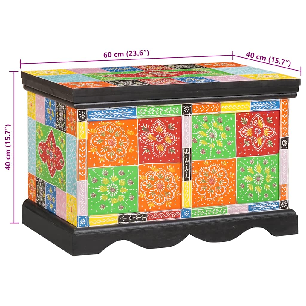 Scatola di Stoccaggio Multicolore 60 x 40 x 40 cm