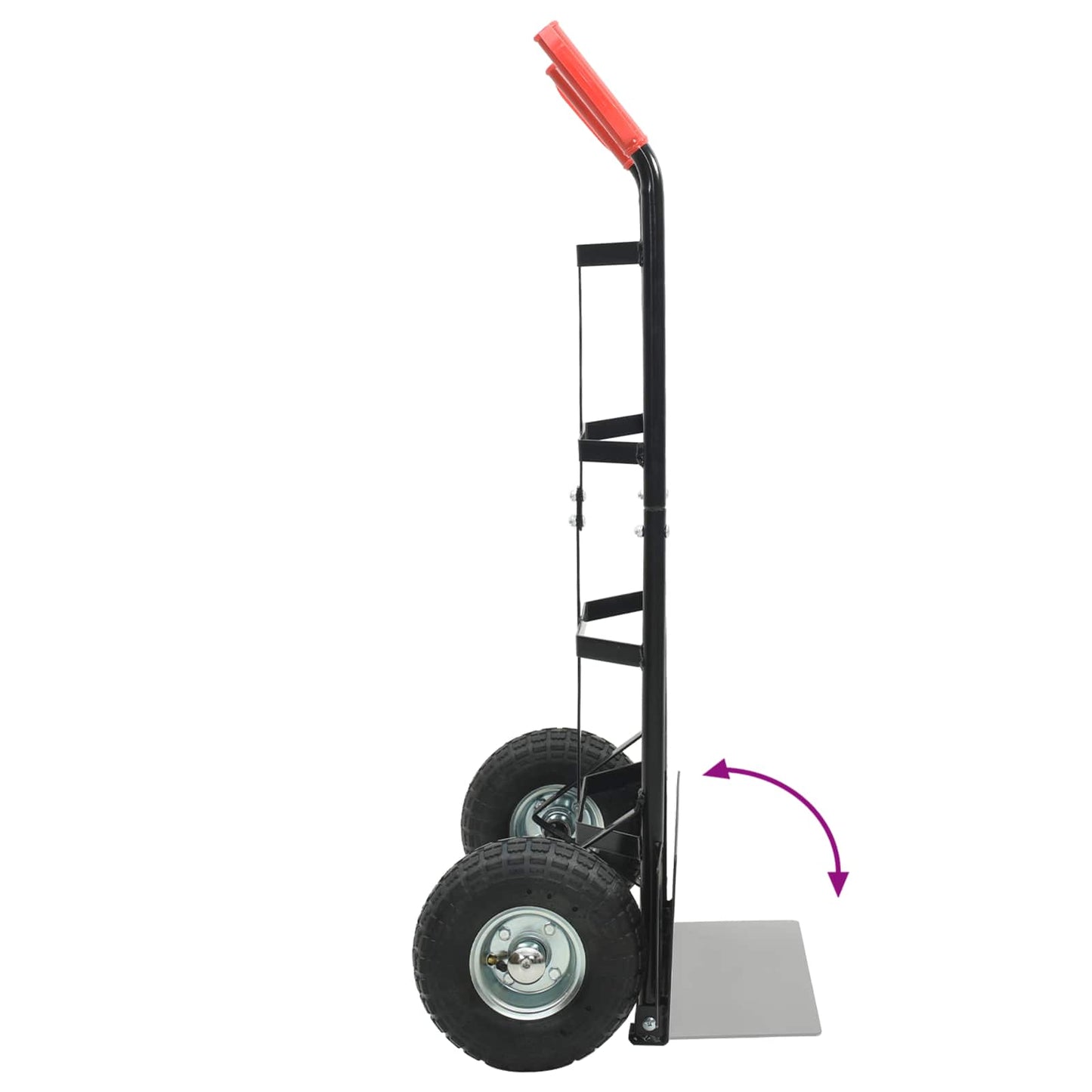Carrello Pieghevole Estensibile Nero e Rosso 57 x 46 x 113 cm | homemem39
