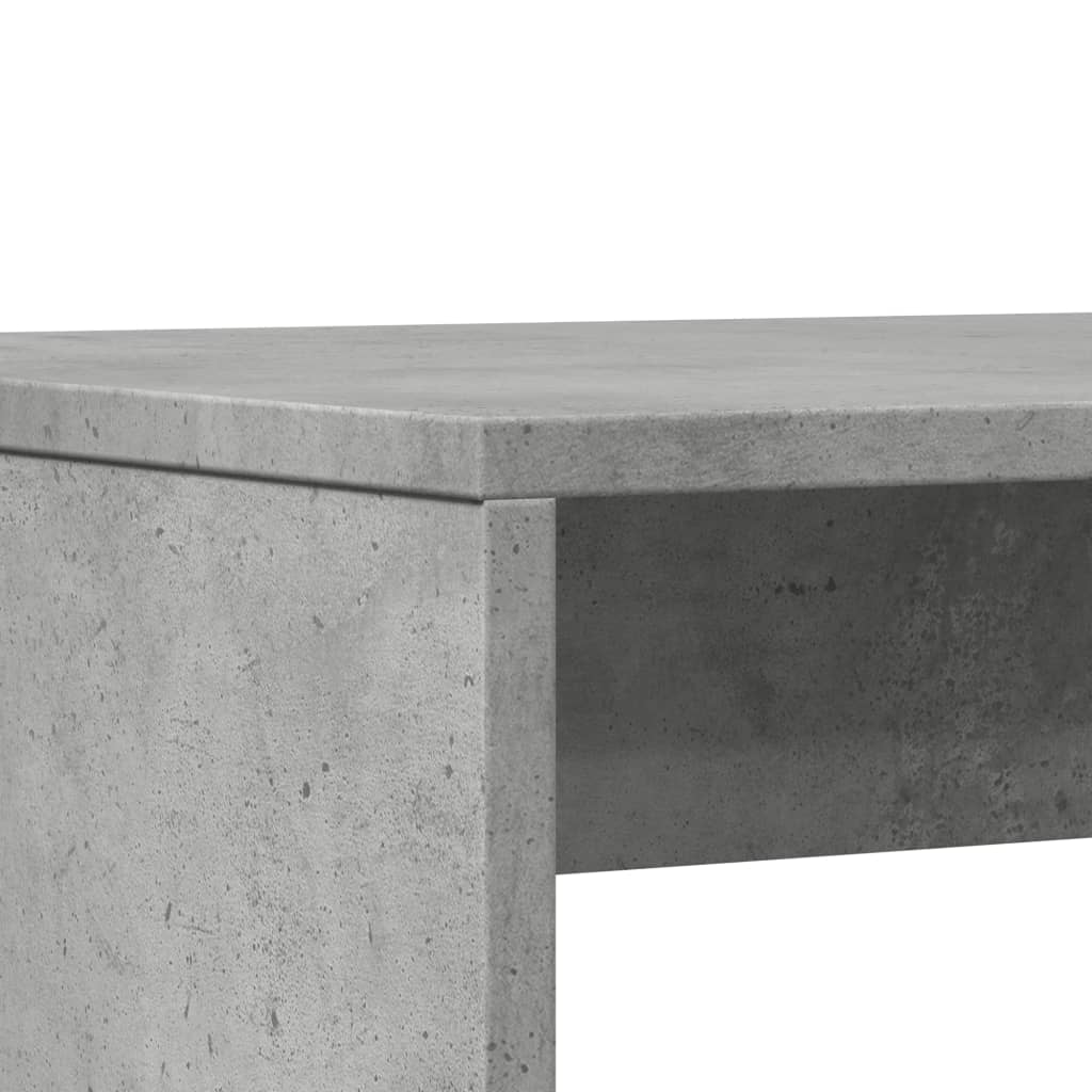 Set Tavolo da Pranzo e Panche 3 pz Grigio Cemento in Truciolato - homemem39