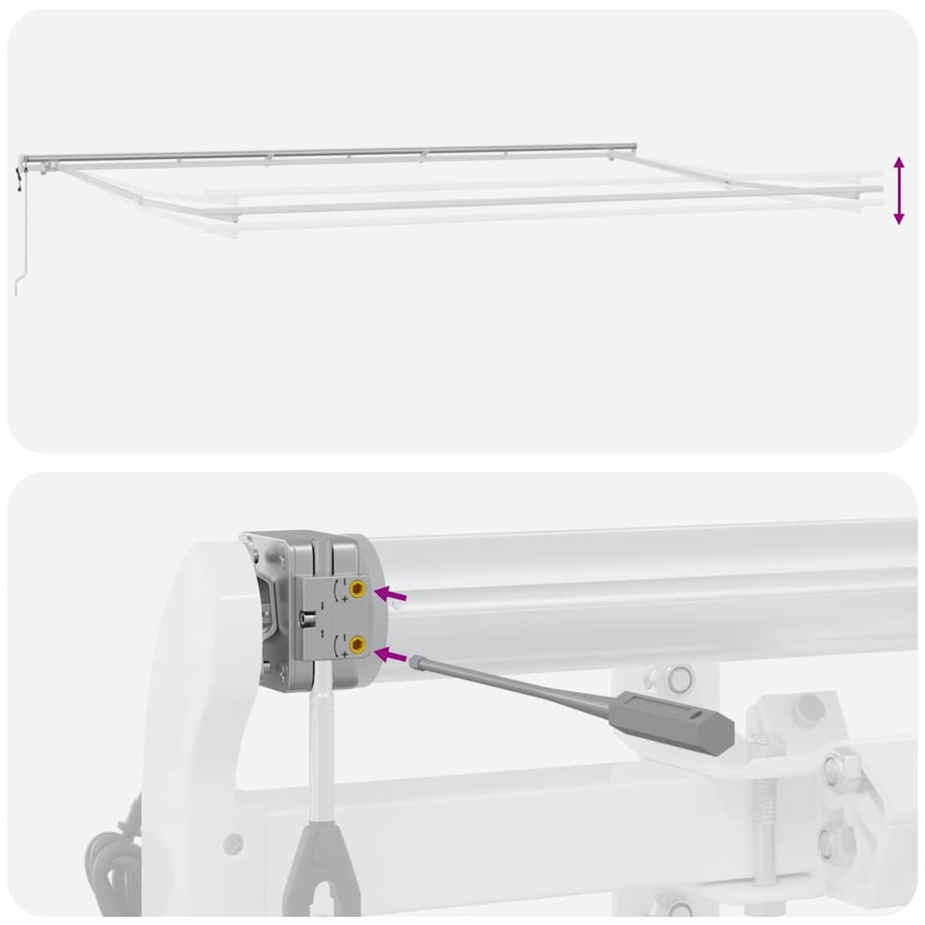 Tenda da Sole Retrattile Automatica Bordò 600x300 cm | homemem39