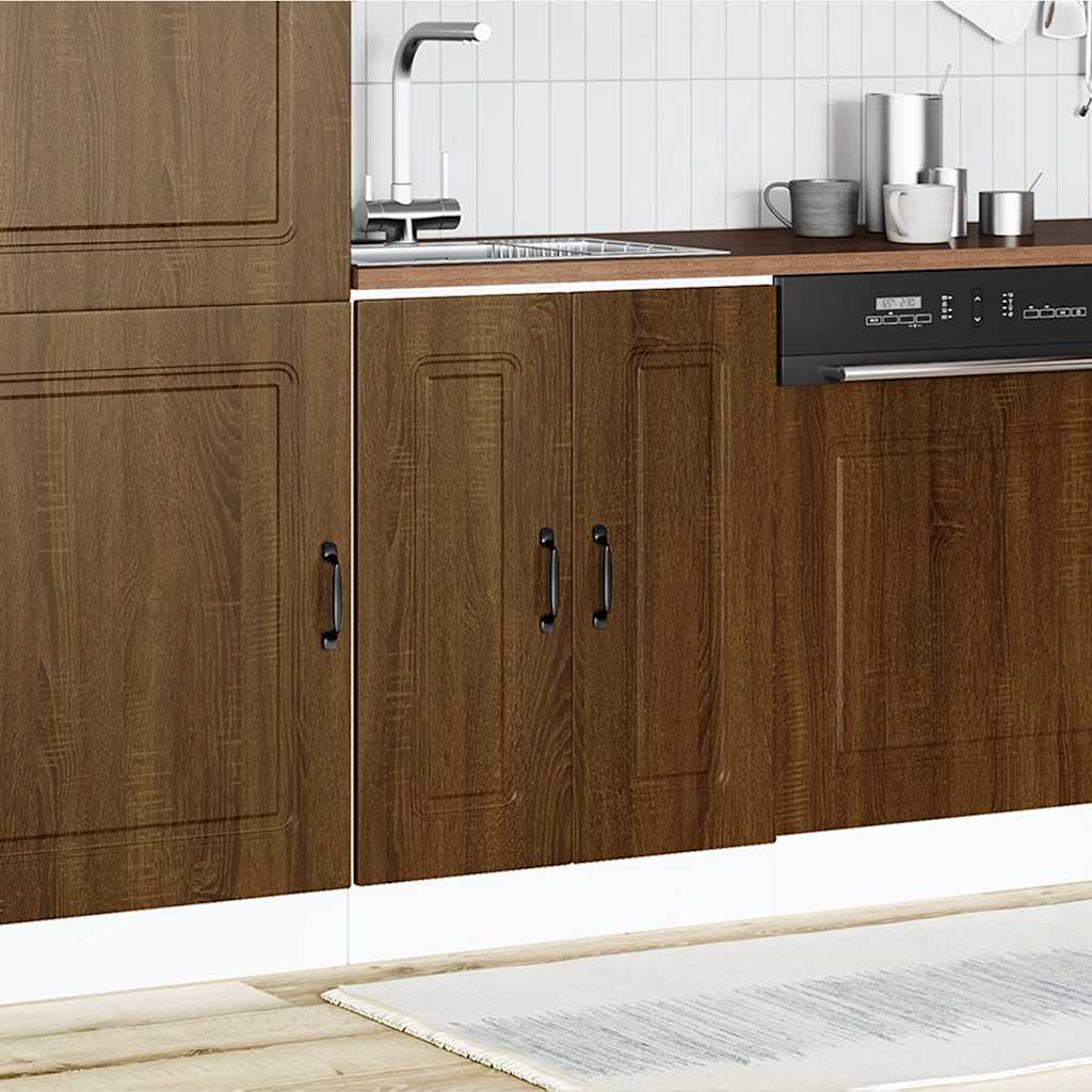 Mobile base lavello Kalmar Rovere Marrone 60x46x81,5 cm - homemem39