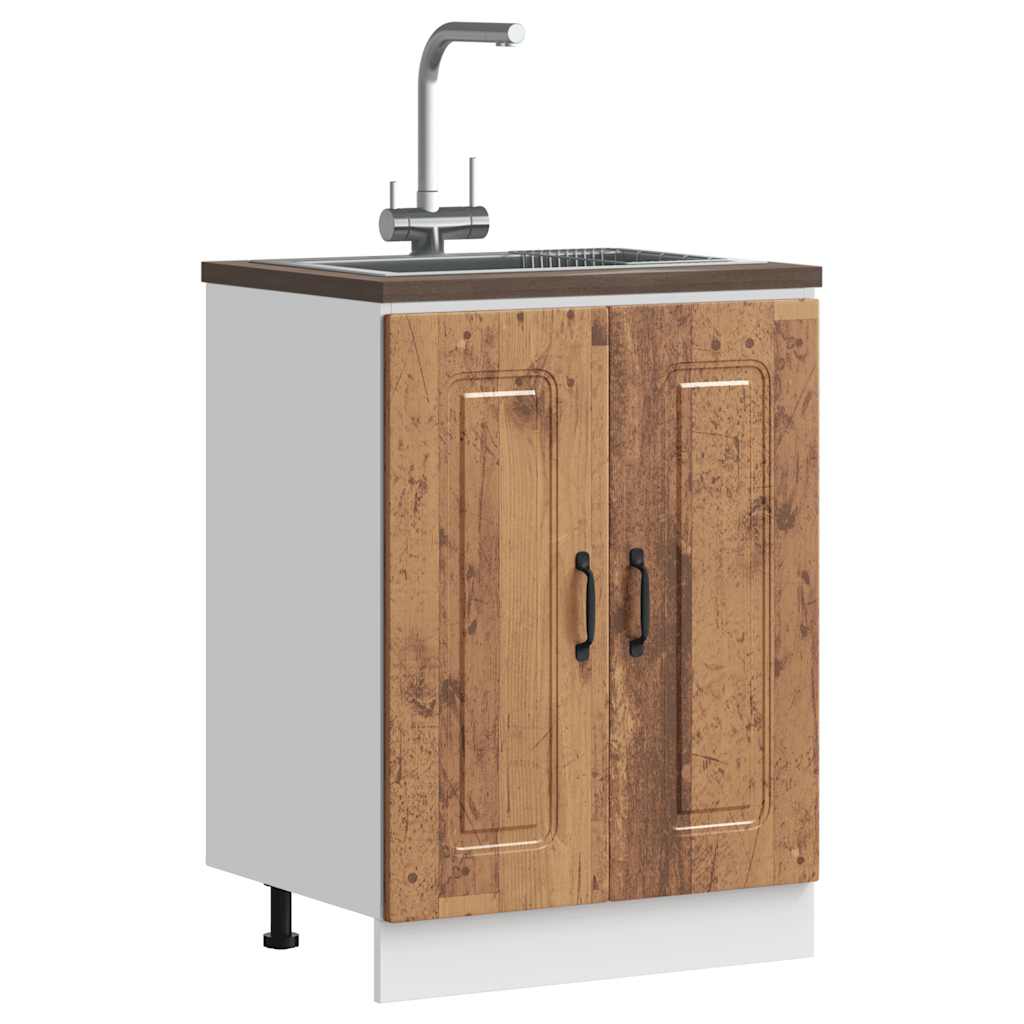 Mobile base lavello Kalmar Legno Vecchio 60x46x81,5 cm - homemem39