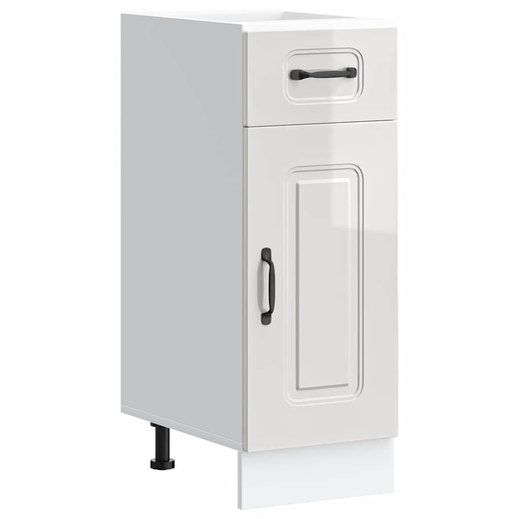Base da Cucina Kalmar Bianco Lucido in Legno Multistrato - homemem39