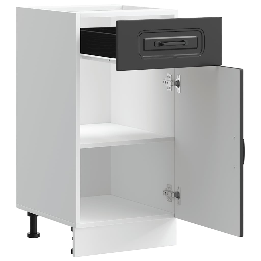 Base da Cucina Kalmar Nero in Legno Multistrato - homemem39