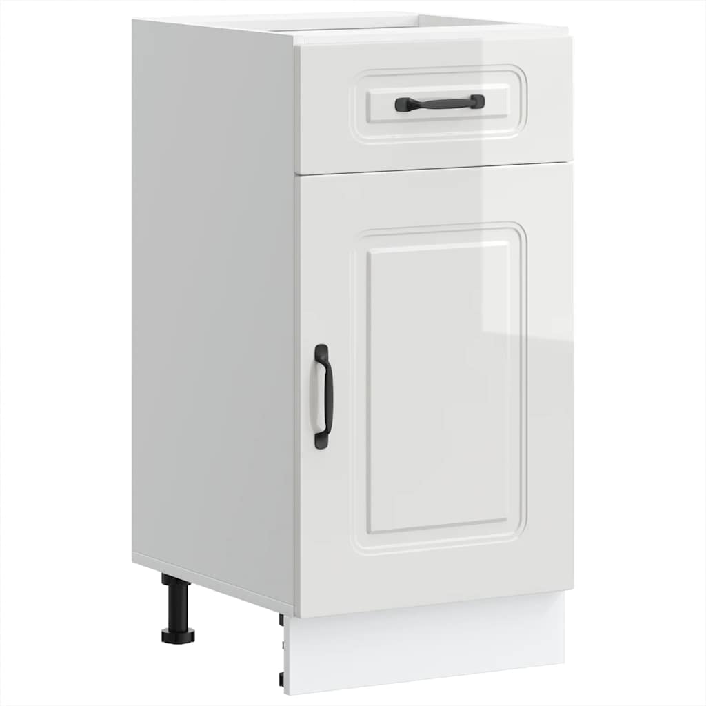 Base da Cucina Kalmar Bianco Lucido in Legno Multistrato - homemem39