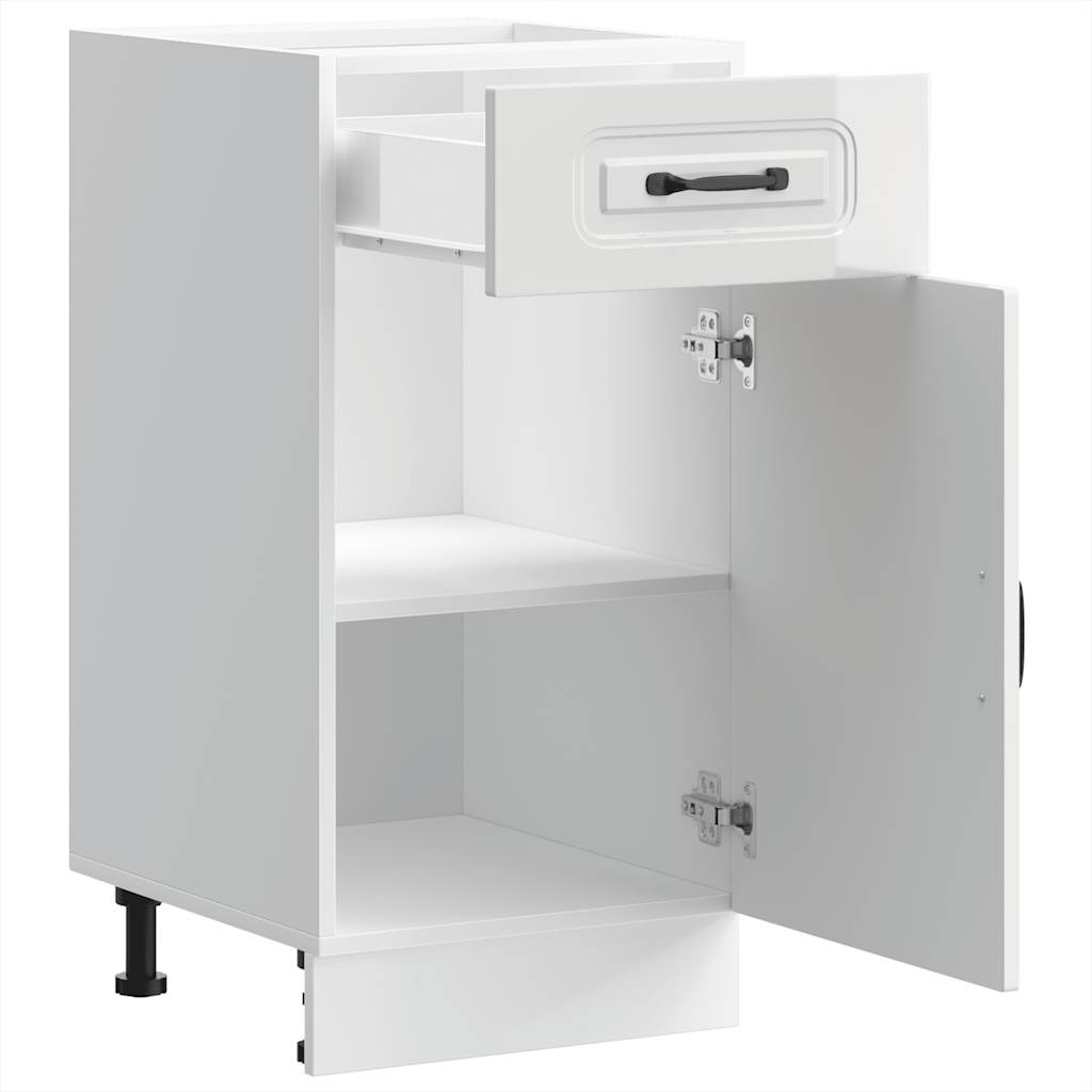 Base da Cucina Kalmar Bianco Lucido in Legno Multistrato - homemem39
