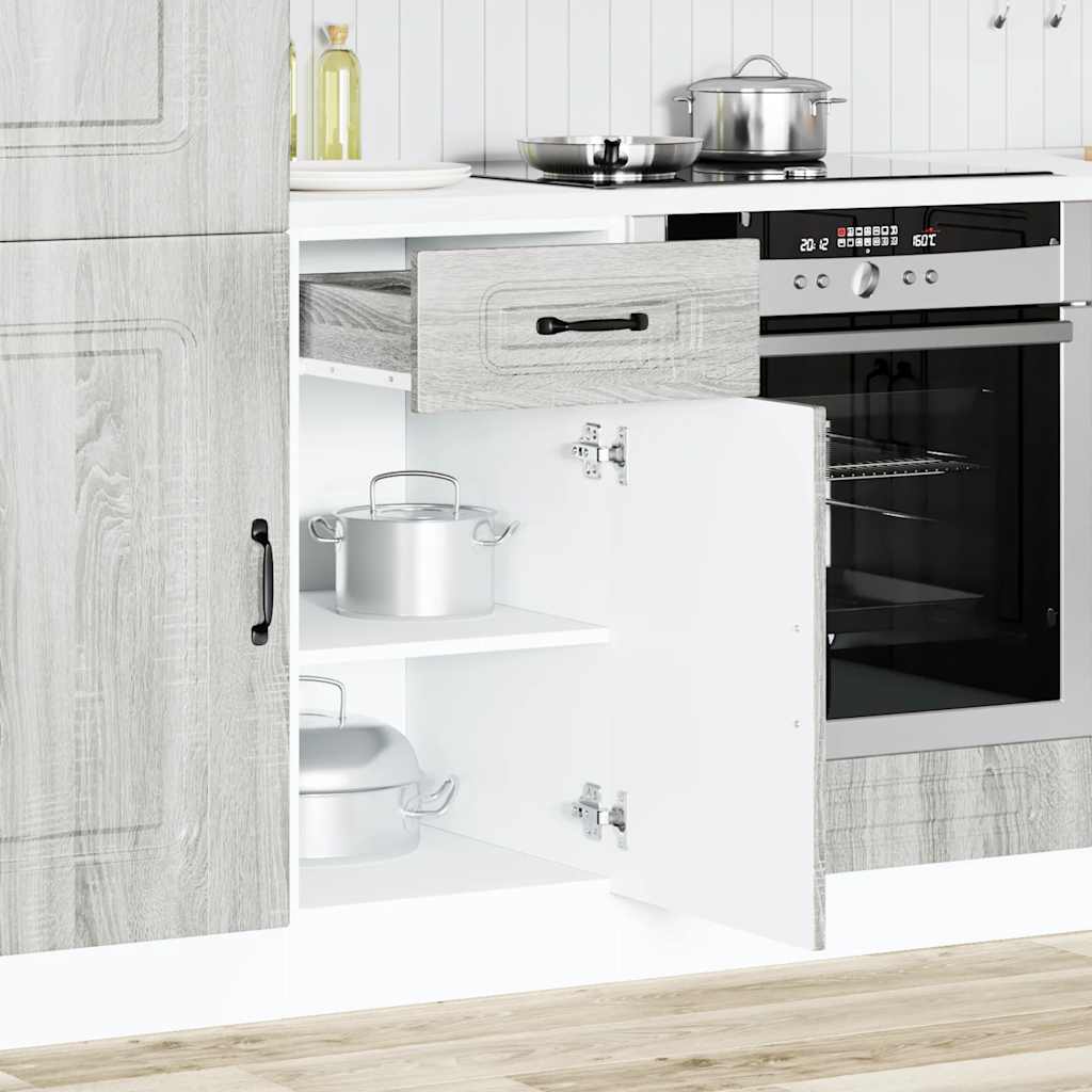 Base da Cucina Kalmar Grigio Sonoma in Legno Multistrato - homemem39