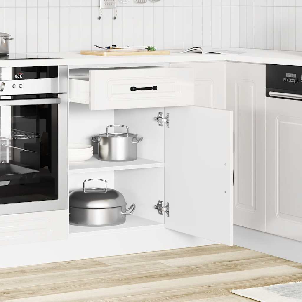 Base da Cucina Kalmar Bianco Lucido in Legno Multistrato - homemem39
