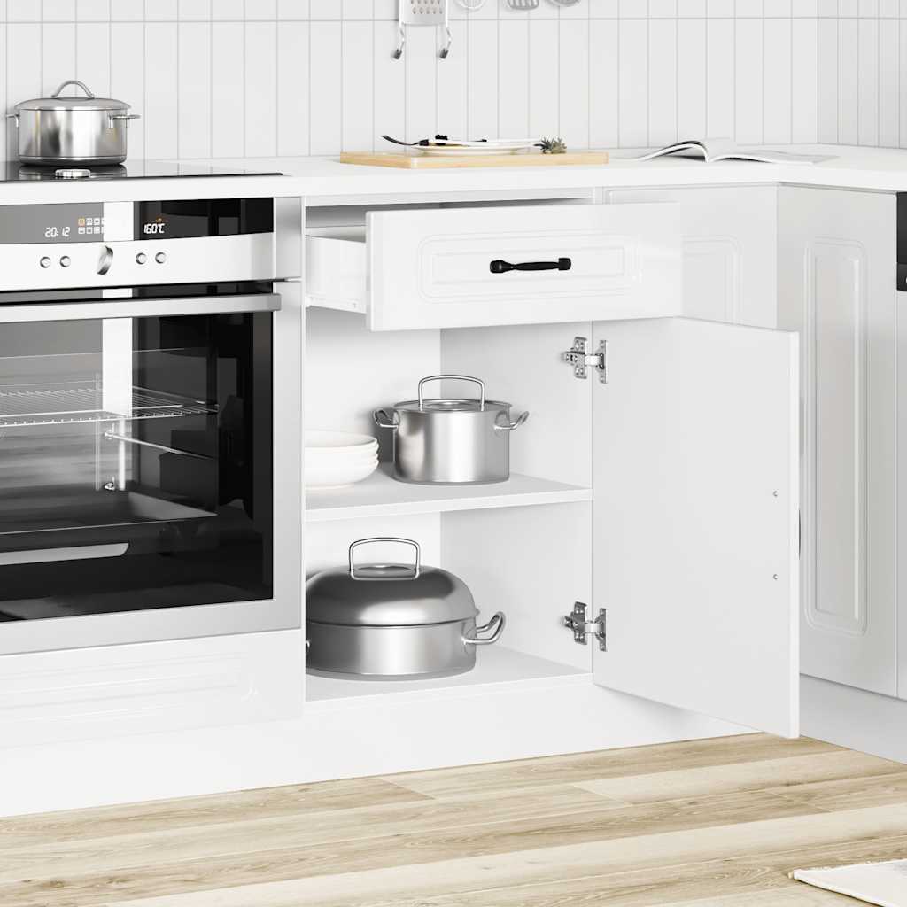 Base da Cucina Kalmar Bianco Lucido in Legno Multistrato - homemem39