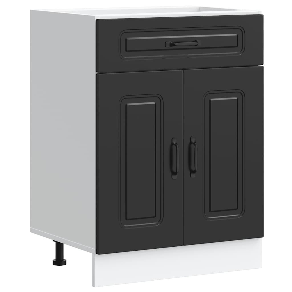 Base da Cucina Kalmar Nero in Legno Multistrato - homemem39