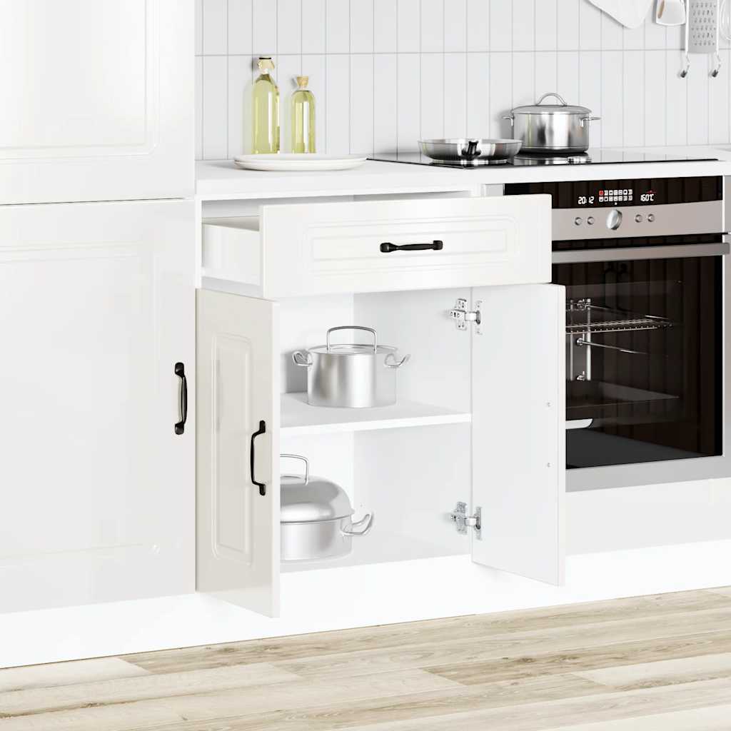 Base da Cucina Kalmar Bianco Lucido in Legno Multistrato - homemem39