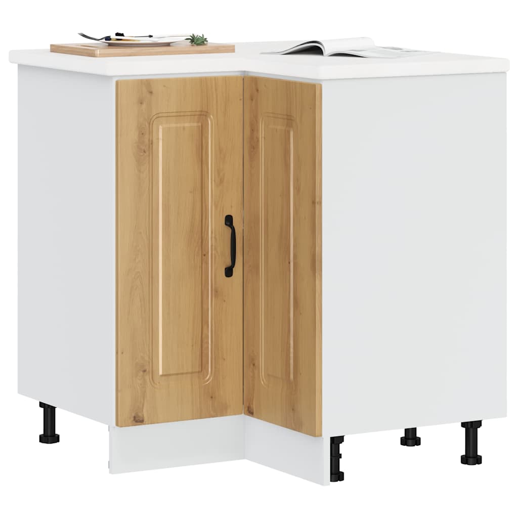 Mobile Base ad Angolo Cucina Kalmar Rovere Artigianale - homemem39
