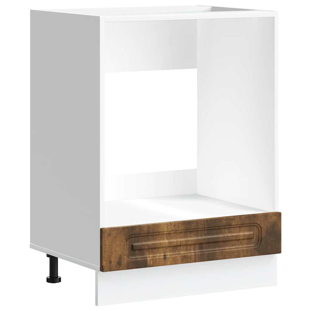 Armadio per Forno Kalmar Rovere Fumo in Legno Multistrato - homemem39