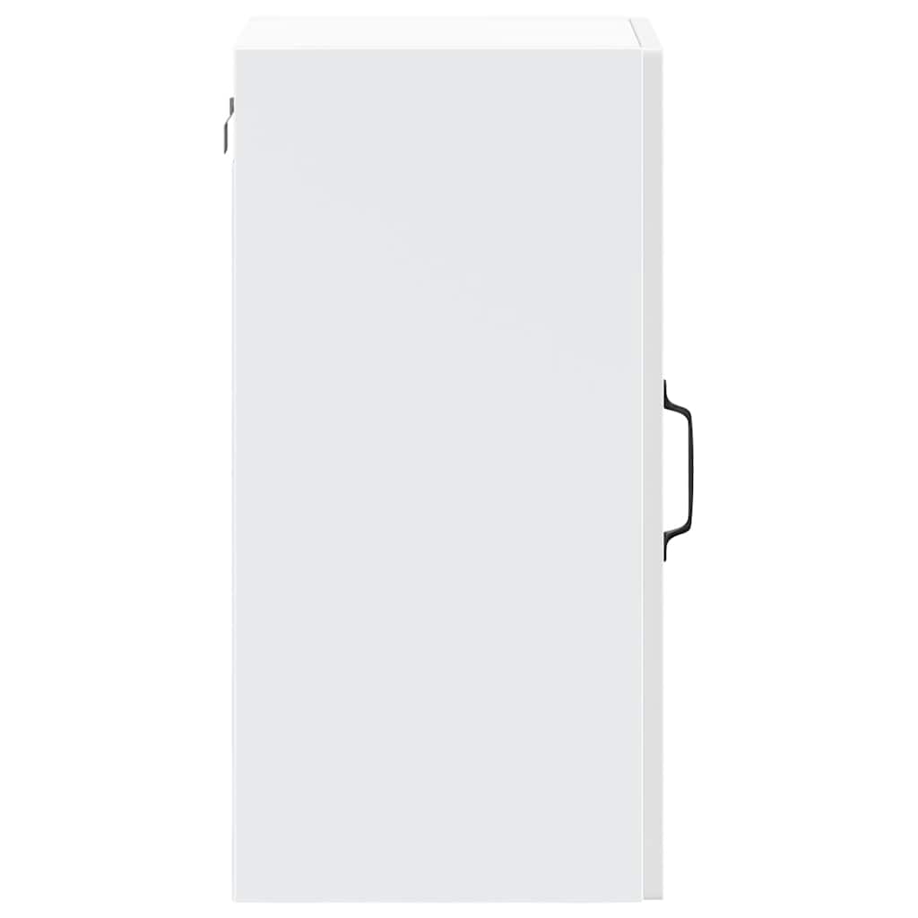 Pensile da Cucina con Porta in Vetro Kalmar Bianco Lucido - homemem39