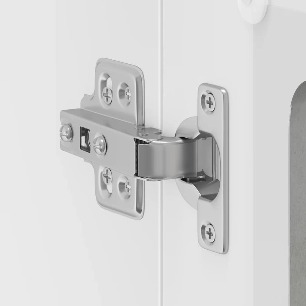 Pensile da Cucina con Porta in Vetro Kalmar Grigio Cemento