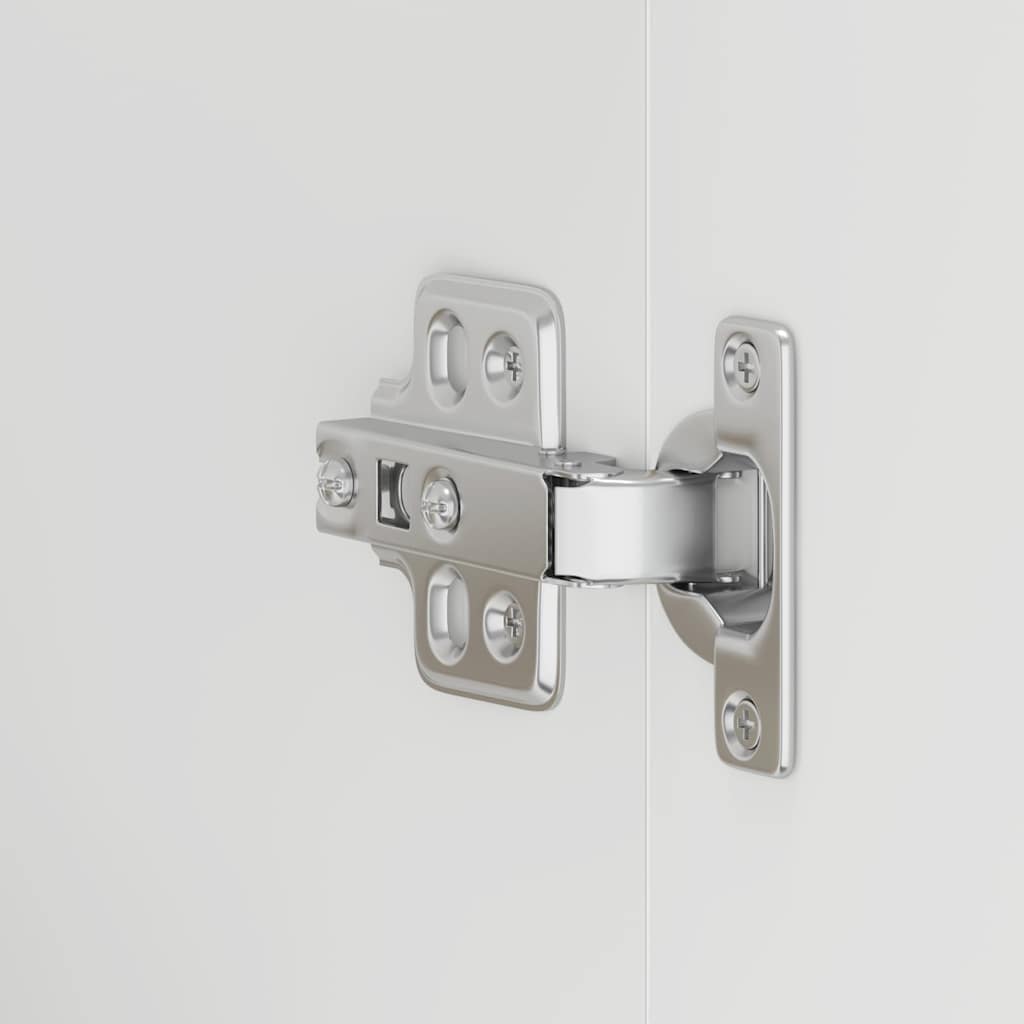 Pensili da cucina 2 pz Kalmar in Legno Multistrato Bianco Lucido - homemem39