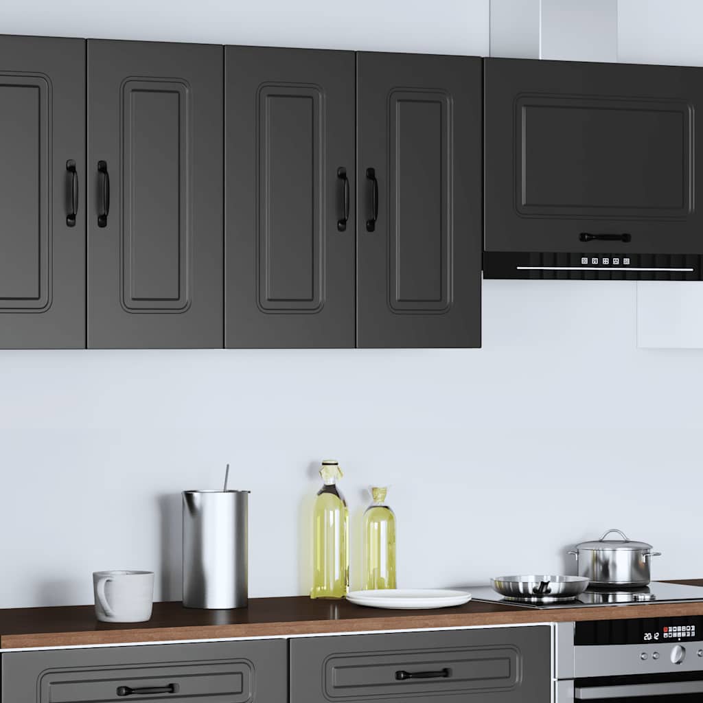 Pensile da Cucina Kalmar Nero in Legno Multistrato - homemem39