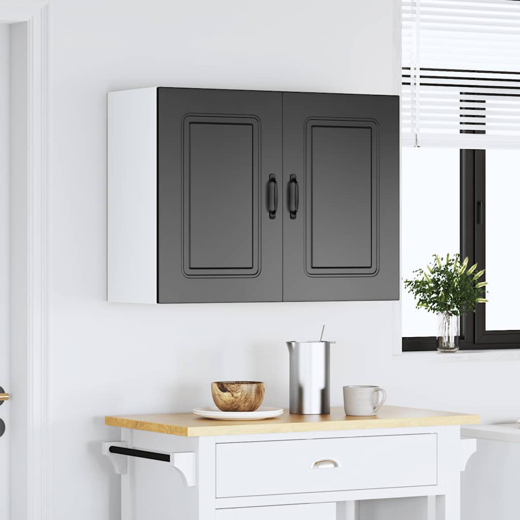 Pensile da Cucina Kalmar Nero in Legno Multistrato - homemem39