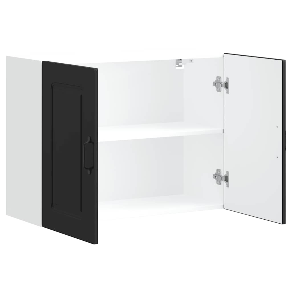 Pensile da Cucina Kalmar Nero in Legno Multistrato - homemem39