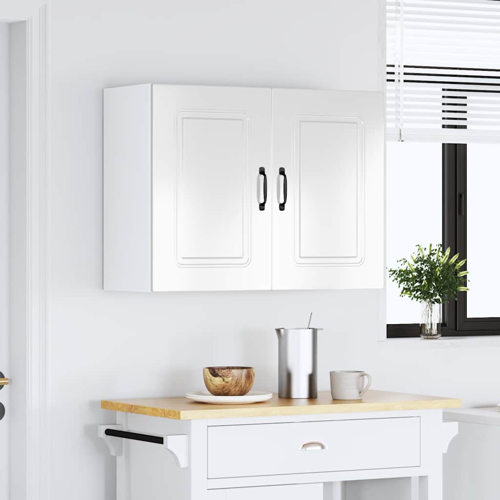 Base da Cucina Kalmar Bianco Lucido in Legno Multistrato - homemem39