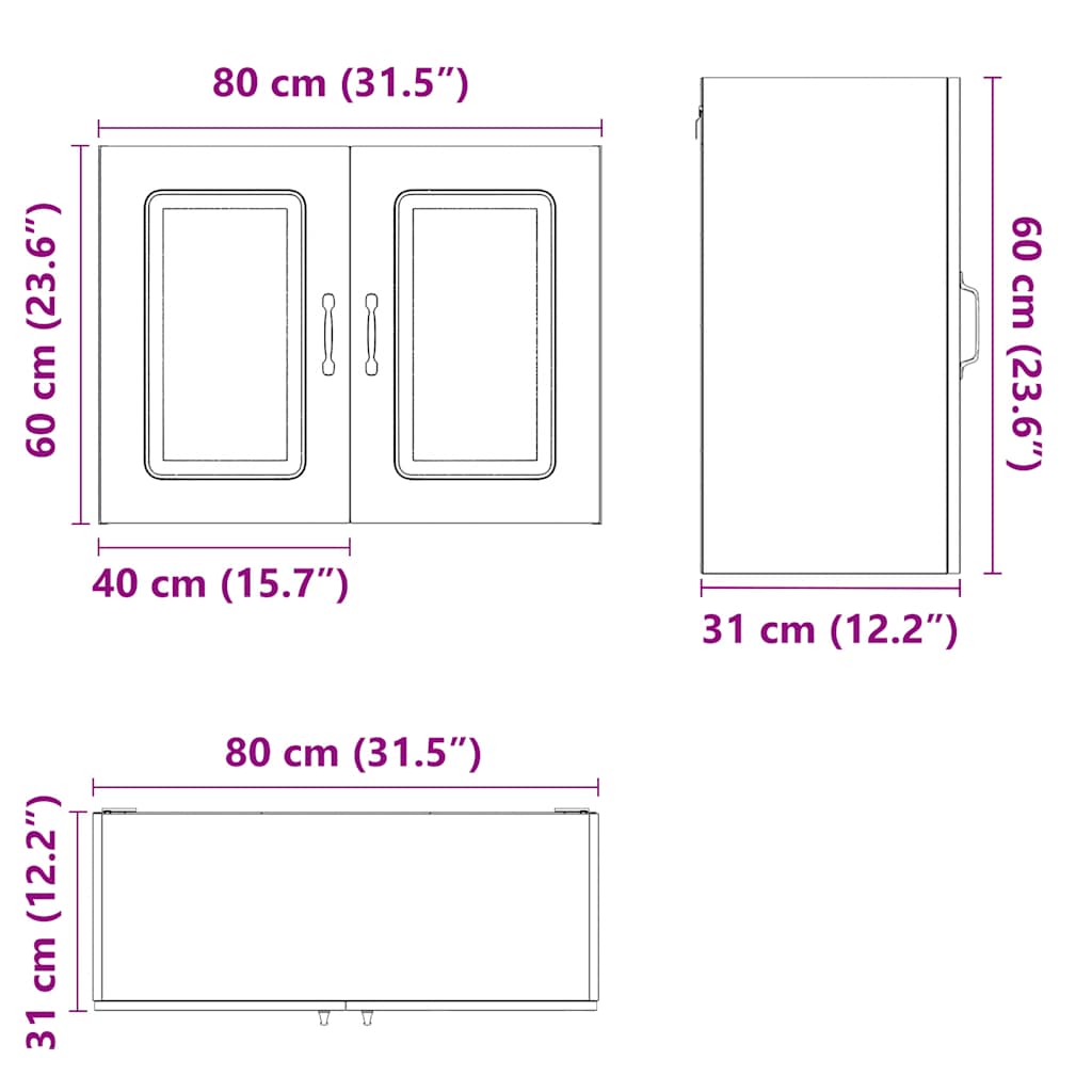Base da Cucina Kalmar Bianco Lucido in Legno Multistrato - homemem39