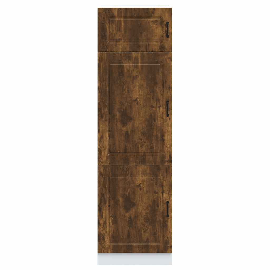 Armadio da Cucina Kalmar Rovere Fumo in Legno Multistrato - homemem39