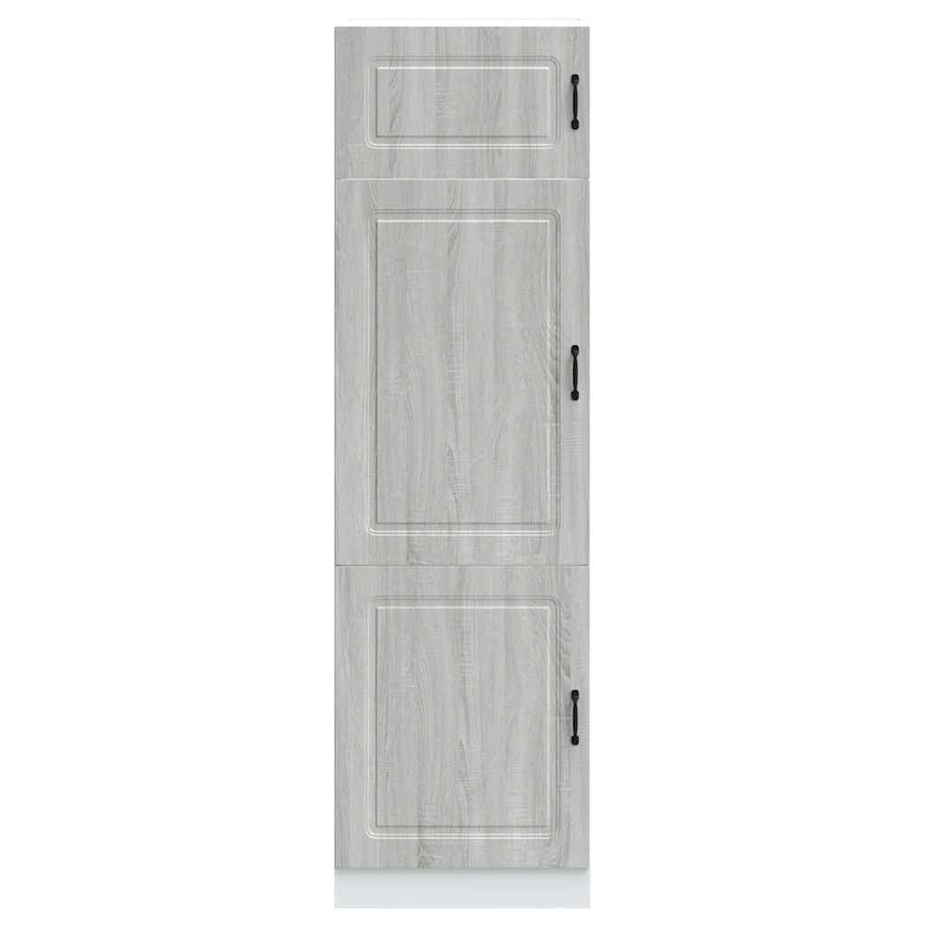 Armadio da Cucina Kalmar Grigio Sonoma in Legno Multistrato - homemem39
