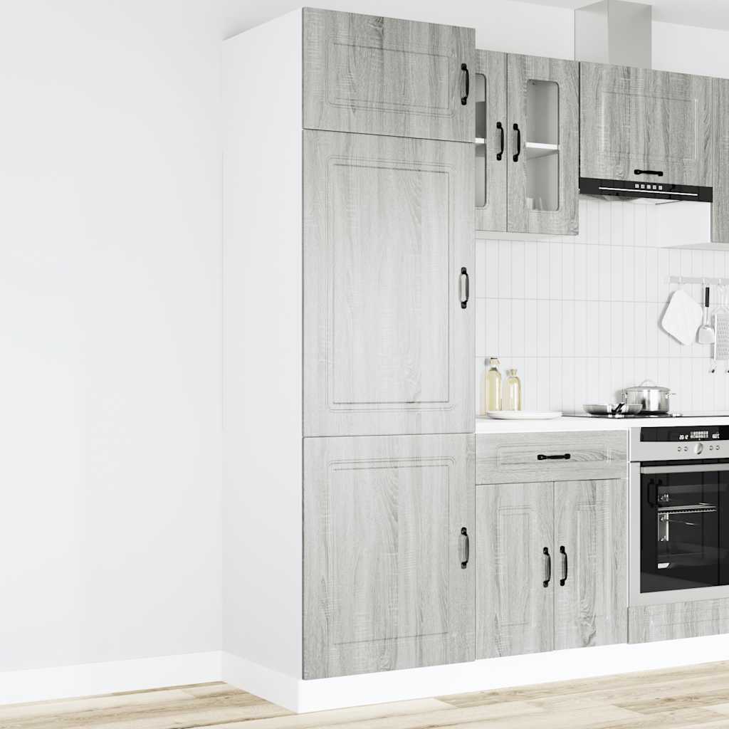 Armadio da Cucina Kalmar Grigio Sonoma in Legno Multistrato - homemem39