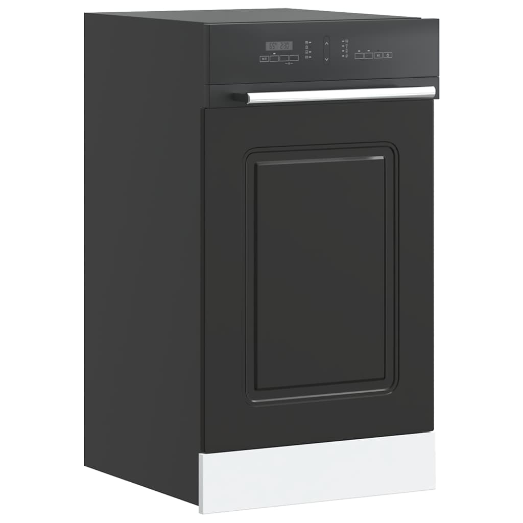 Pannello Lavastoviglie Kalmar Nero 45x1,5x67 cm in Truciolato - homemem39