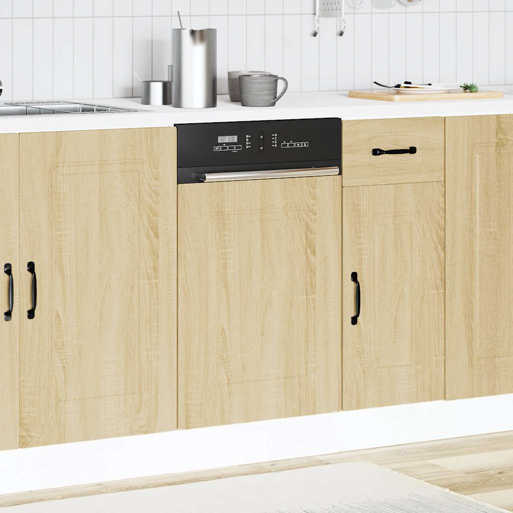 Pannello Lavastoviglie Kalmar Rovere Sonoma 45x1,5x67 cm - homemem39