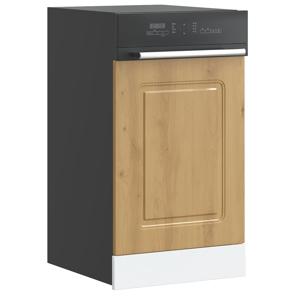 Pannello Lavastoviglie Kalmar Rovere Artigianale 45x1,5x67 cm - homemem39
