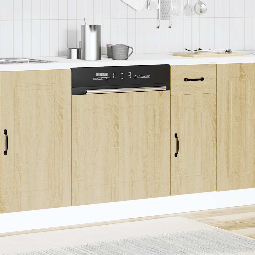 Pannello Lavastoviglie Kalmar Rovere Sonoma 60x1,5x67 cm - homemem39