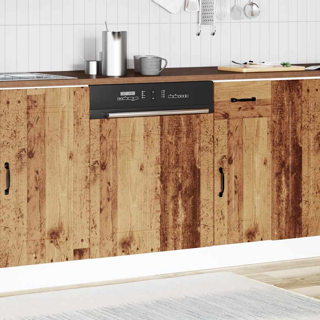 Pannello Lavastoviglie Kalmar Legno Antico 60x1,5x67 cm - homemem39