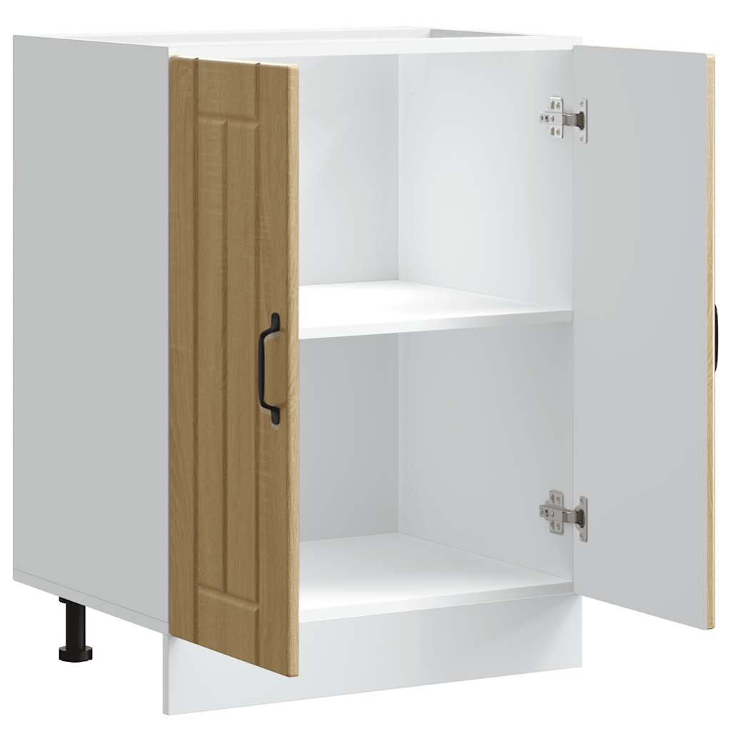 Mobile Base Lavello Lucca Rovere Sonoma in Legno Multistrato - homemem39
