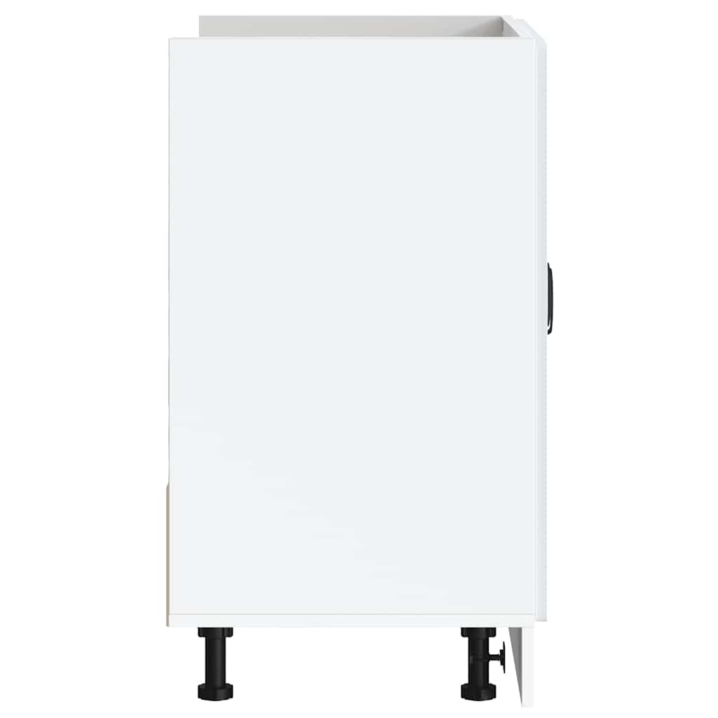 Mobile Base Lavello Lucca Bianco in Legno Multistrato - homemem39