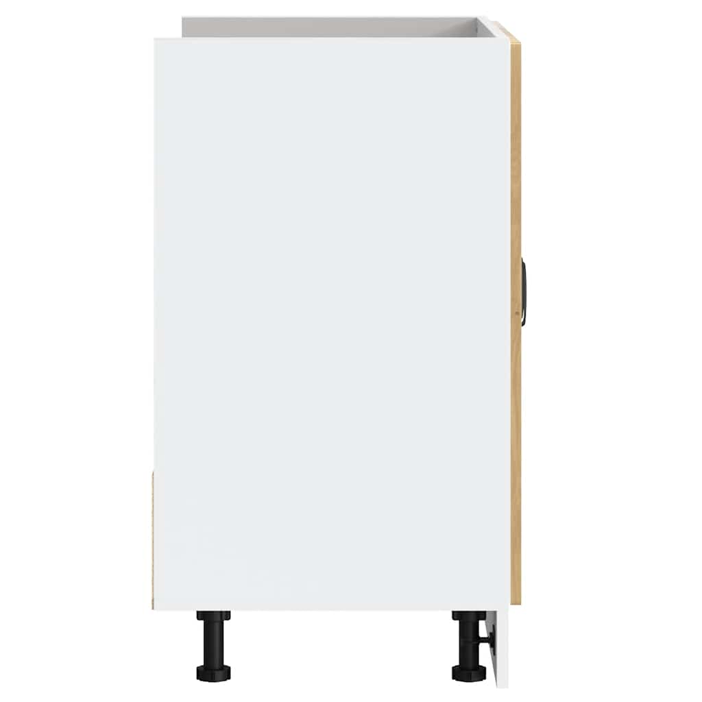 Mobile Base Lavello Lucca Rovere Artigianale Legno Multistrato - homemem39