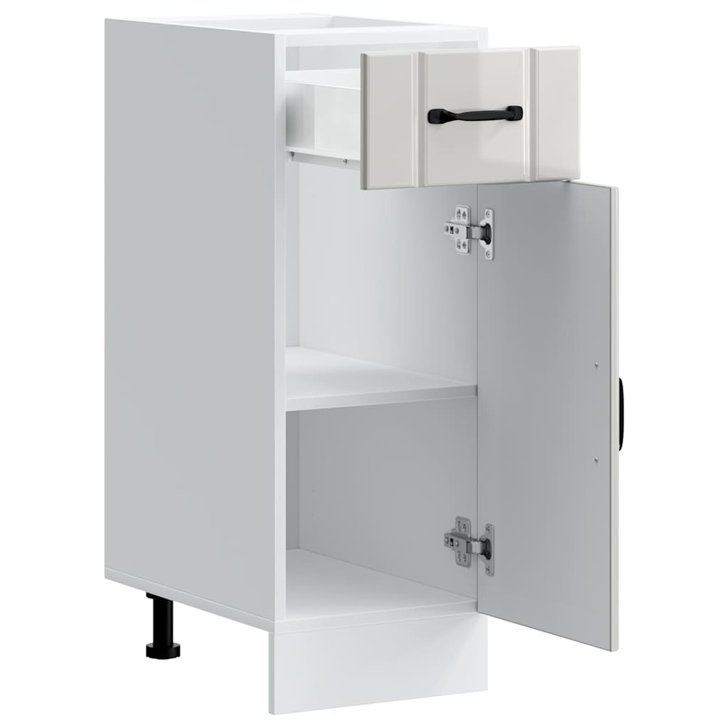 Base da Cucina Lucca Bianco Lucido in Legno Multistrato - homemem39