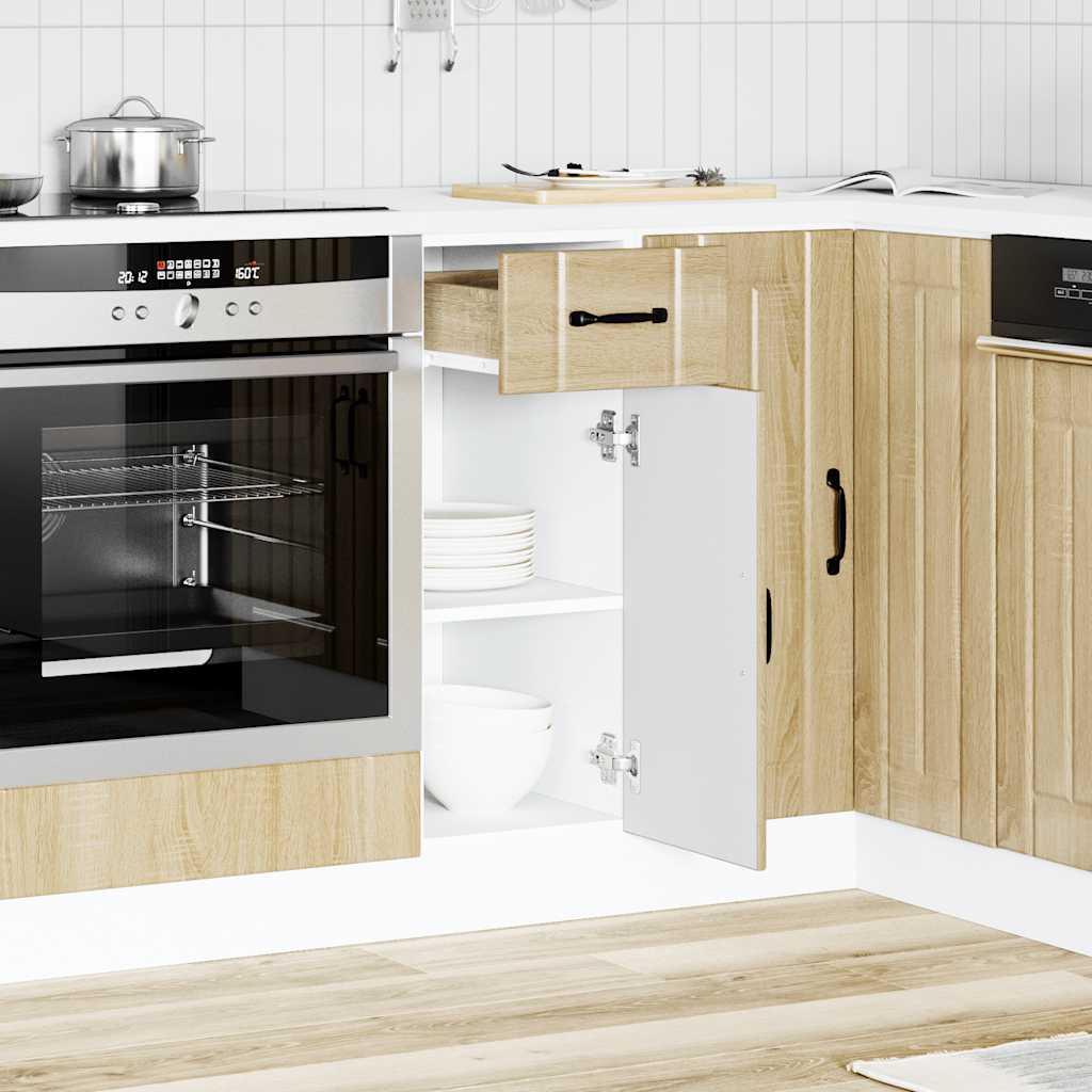 Base da Cucina Lucca Rovere Sonoma in Legno Multistrato - homemem39