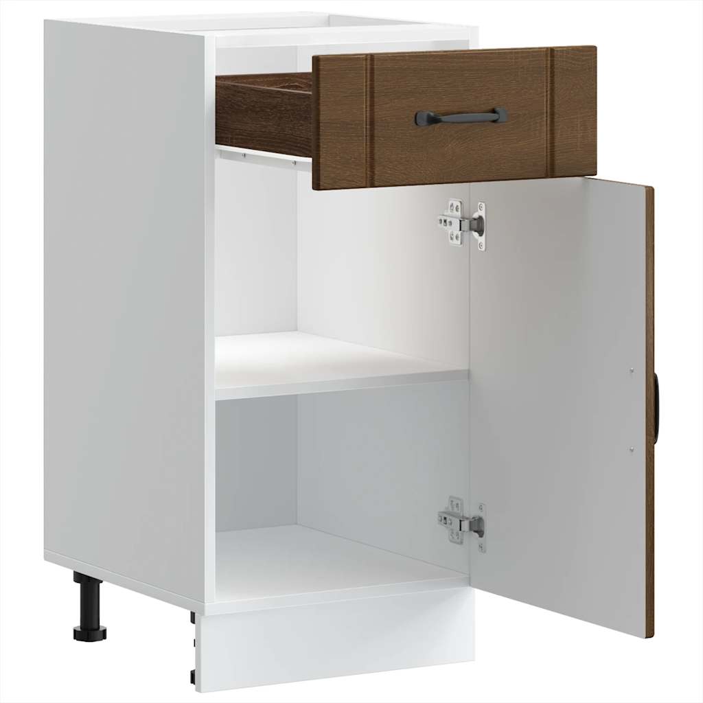 Base da Cucina Lucca Rovere Marrone in Legno Multistrato - homemem39