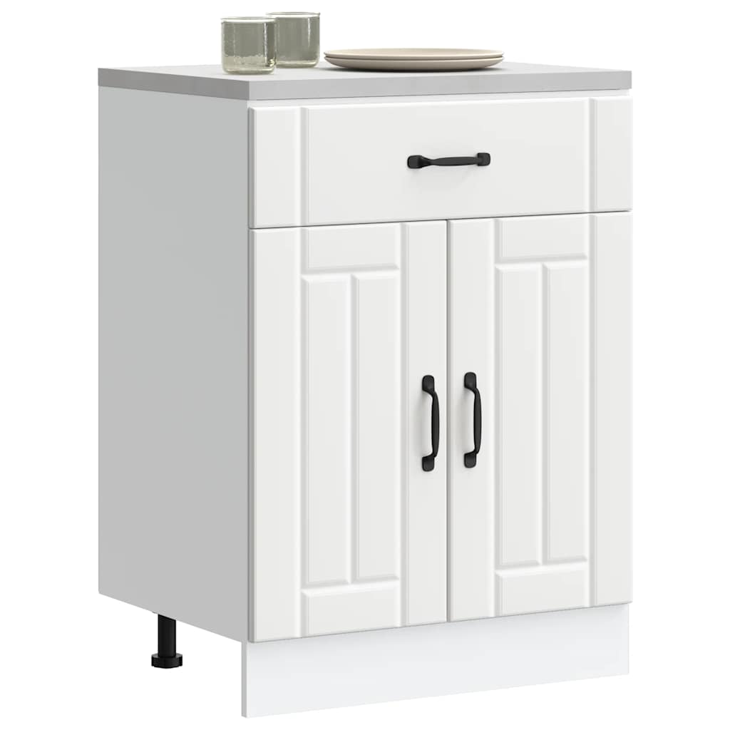 Base da Cucina Lucca Bianco in Legno Multistrato - homemem39