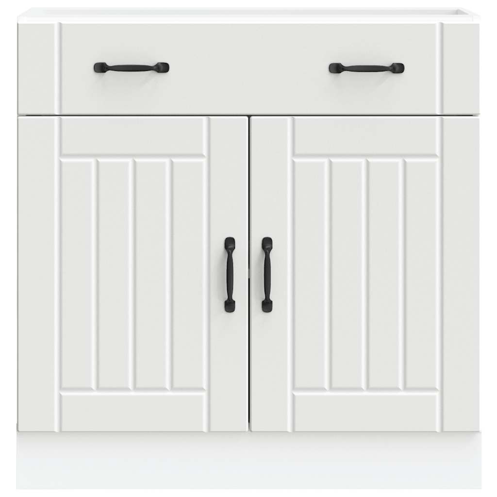 Base da Cucina Lucca Bianco in Legno Multistrato - homemem39