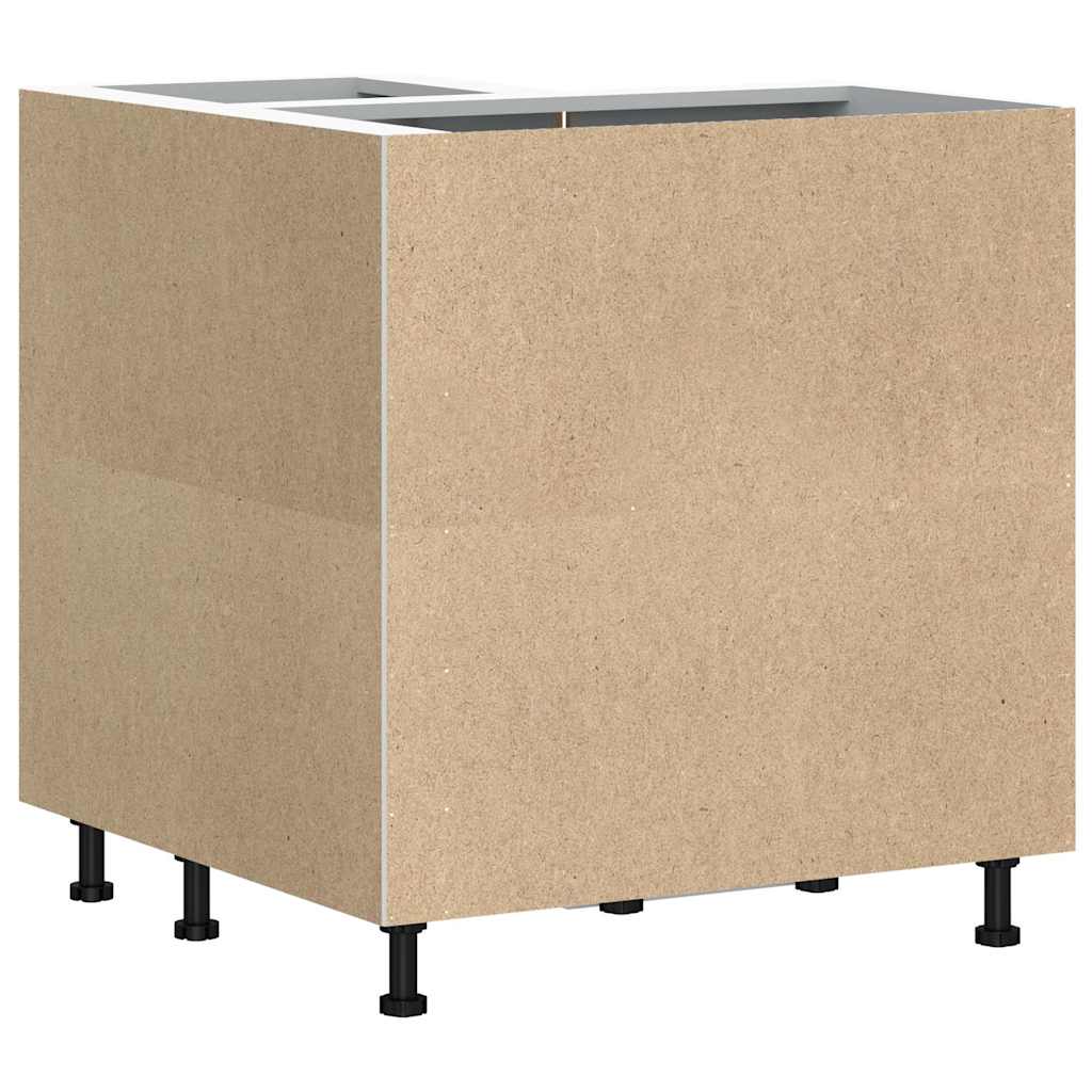 Mobile Base ad Angolo Cucina Lucca Rovere Fumo in Truciolato - homemem39