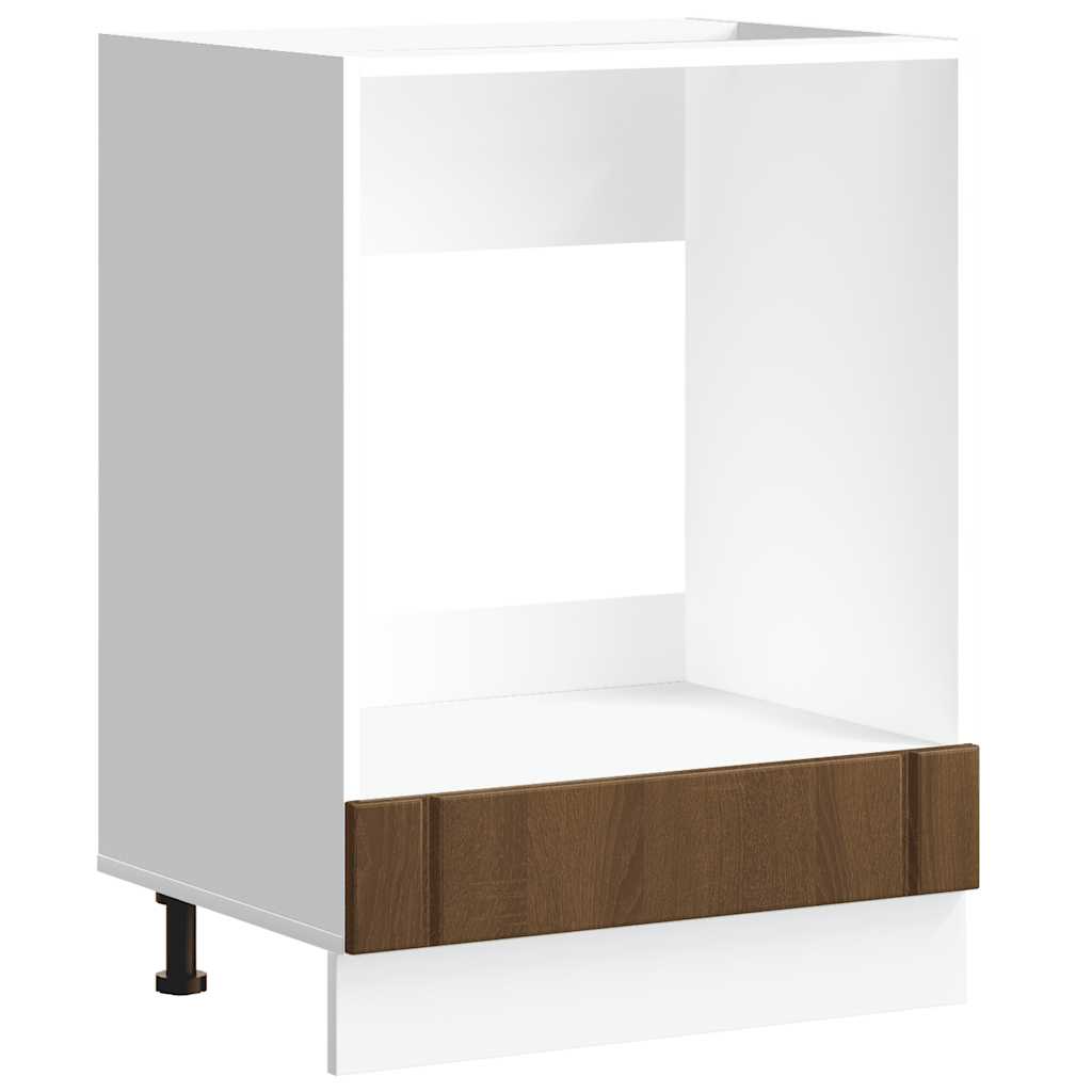 Armadio Forno Lucca Rovere Marrone in Legno Multistrato - homemem39