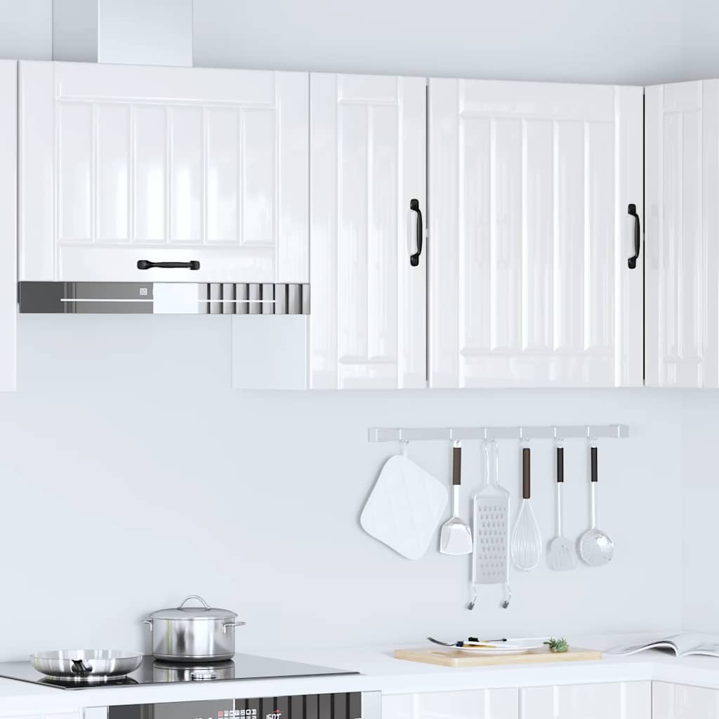 Pensile da Cucina Lucca Bianco Lucido in Legno Multistrato - homemem39