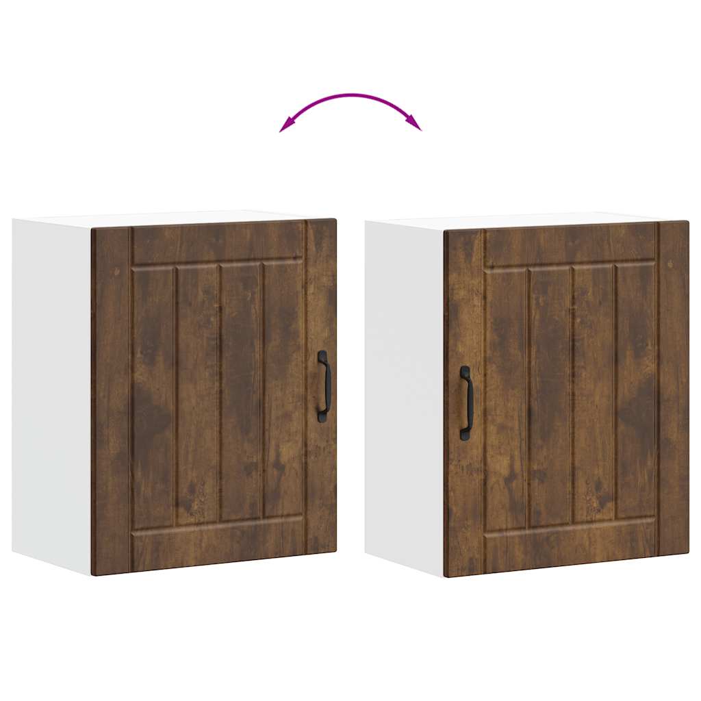 Pensile da Cucina Lucca Rovere Fumo in Legno Multistrato - homemem39