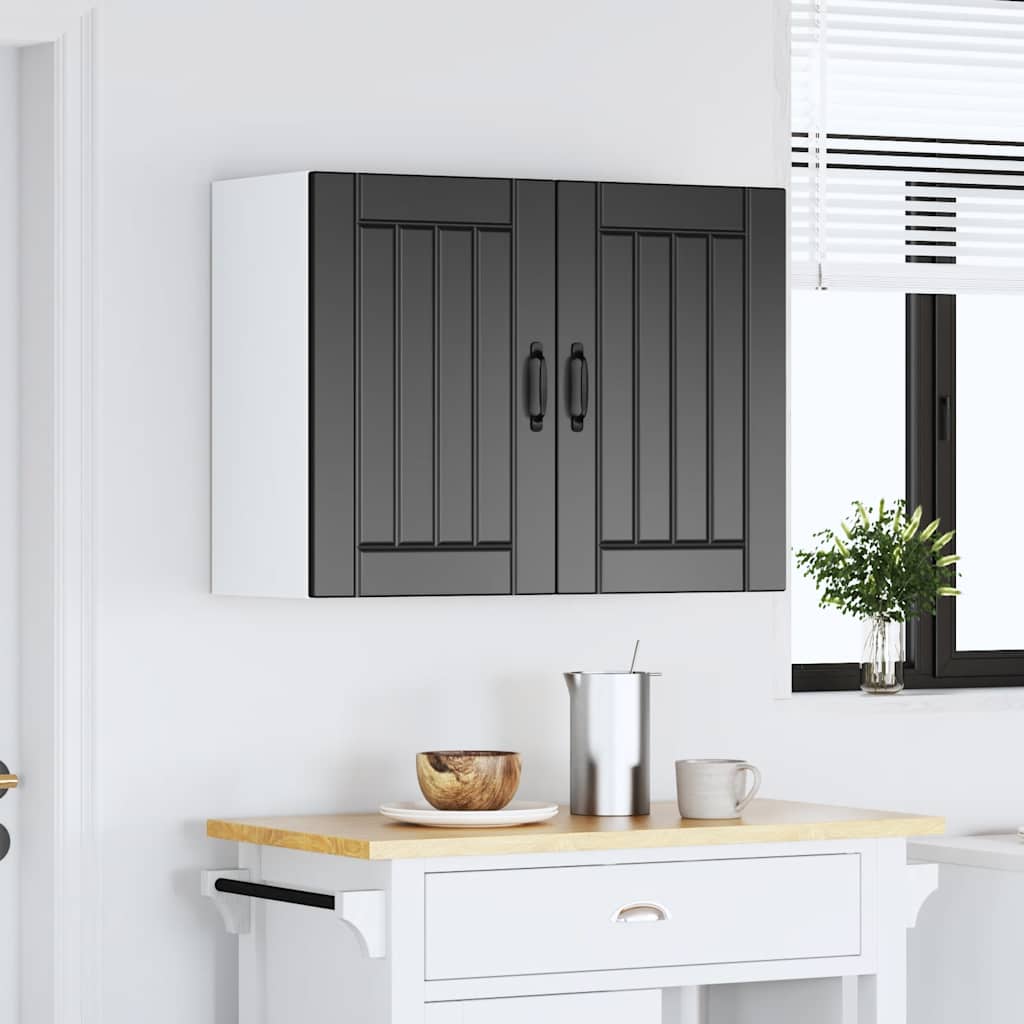 Pensile da Cucina Lucca Nero in Legno Multistrato - homemem39