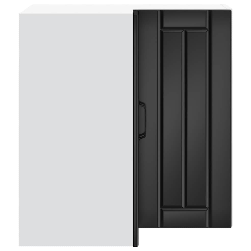 Pensile da Cucina ad Angolo Lucca Nero in Legno Multistrato - homemem39